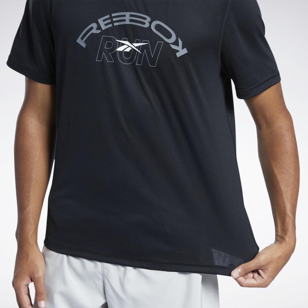 Reebok RUNNING Áo thun Tập luyện Nam Essentials Graphic Tee Màu đen HC6916