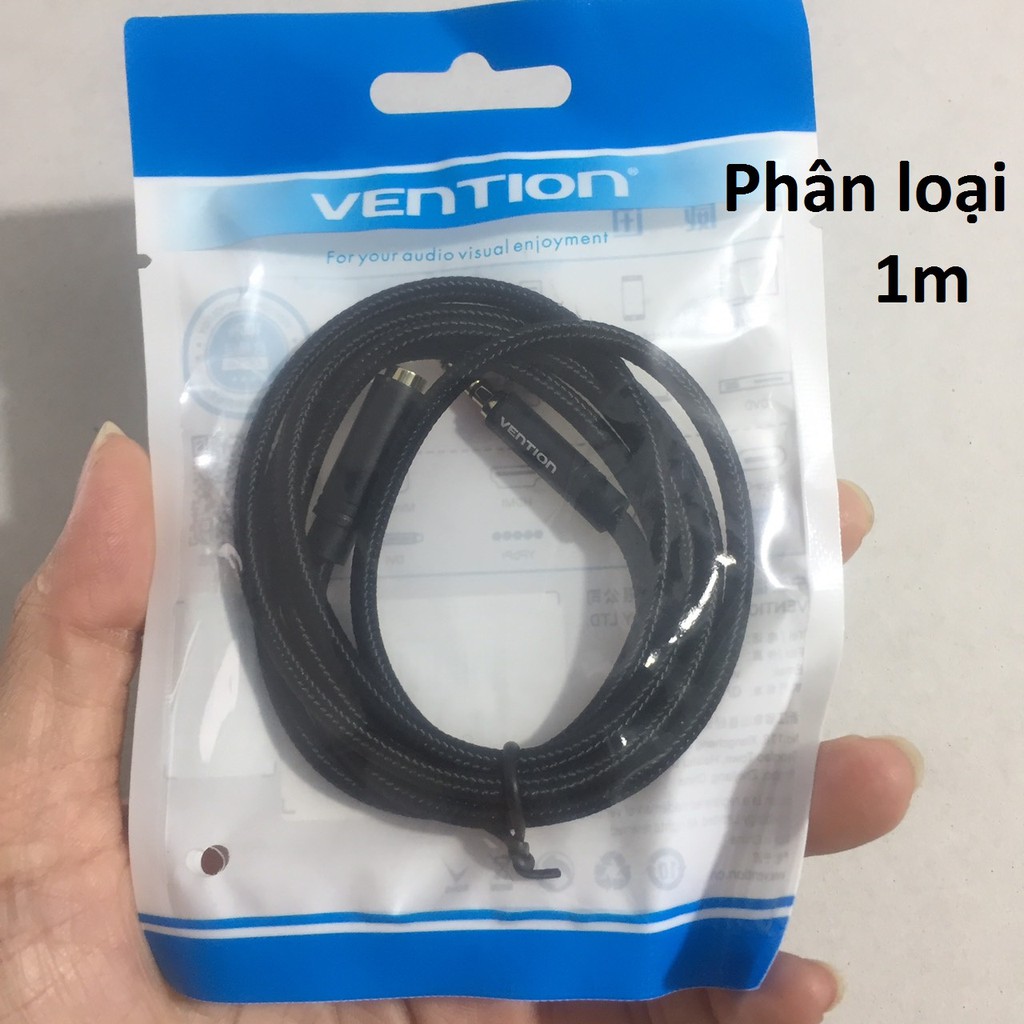 Cáp nối dài 3.5mm hỗ trợ mic Vention BHB / BHC - Hàng chính hãng