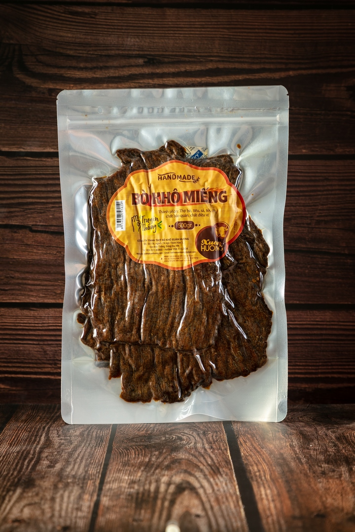 Bò Khô Miếng XUÂN HƯƠNG vị truyền thống thơm ngon 500g