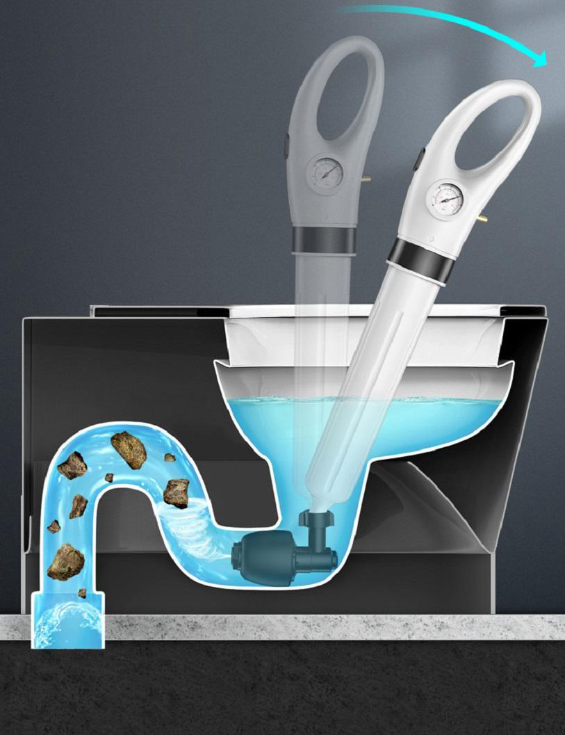 Dụng cụ thông tắc cống, bồn cầu áp lực siêu mạnh 9076