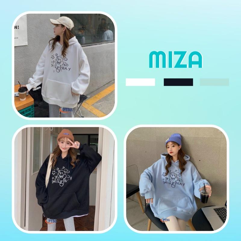 Áo hoodie nữ nam unisex cặp đôi local brand nỉ ngoại cao cấp da cá form rộng có mũ ulzzang hàn quốc cute zip BEAR