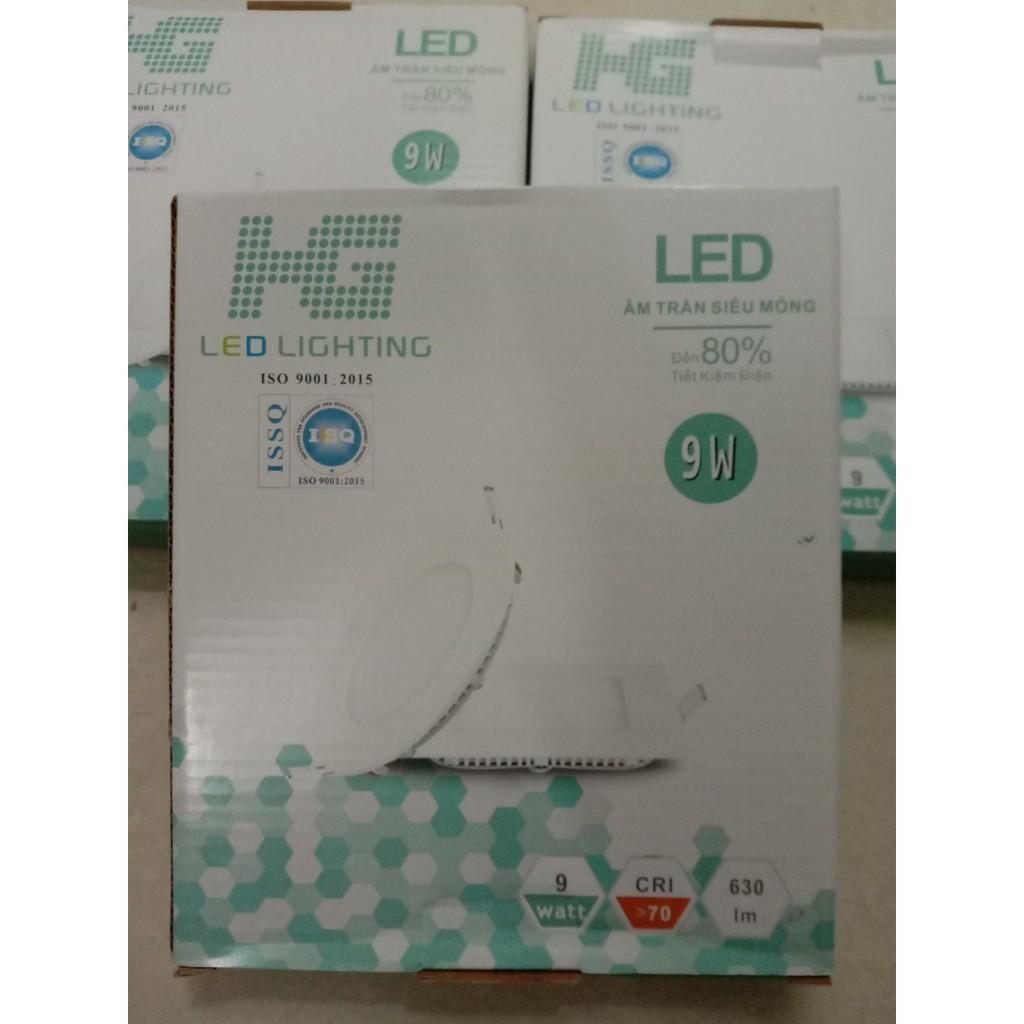 Đèn led âm trần siêu mỏng 9w(HG)