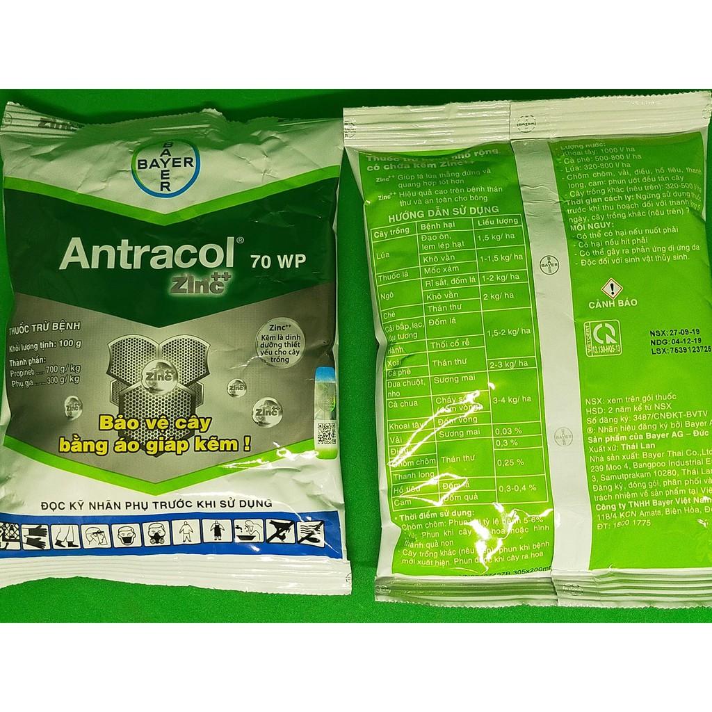 Trị nấm bệnh cây trồng Antracol 70wp - gói 100g