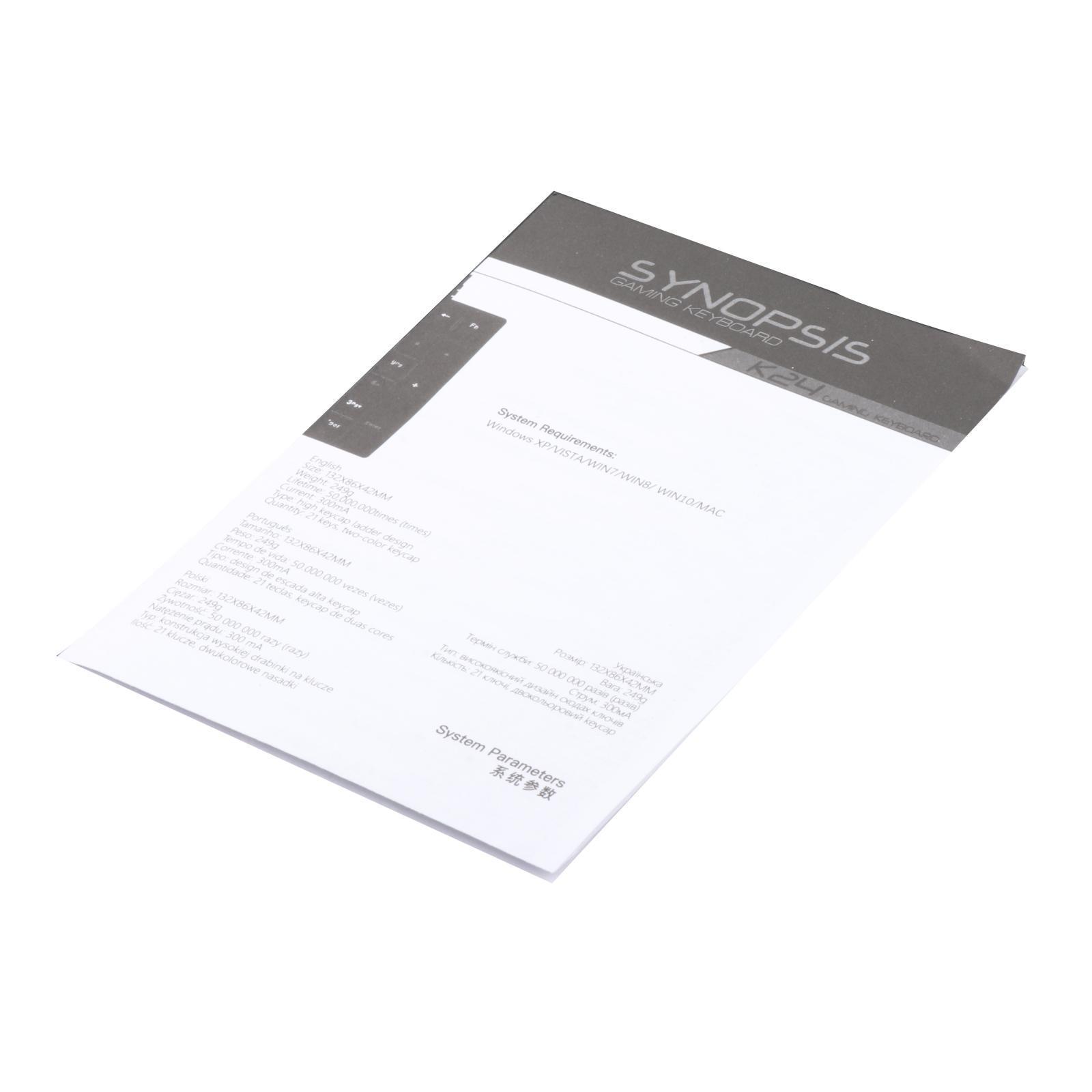 K24 Mini  21 Keys USB-C RGB Wired for Home Gaming Computer