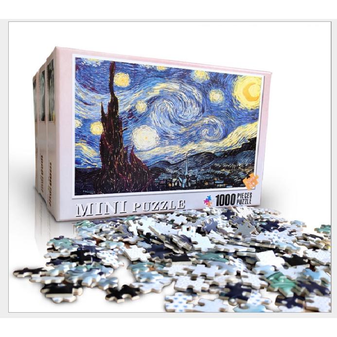 Tranh Ghép 1000 Mảnh Giấy Mini/Jigsaw Puzzle 1000 Pieces/Puzzle 1000 Mini/Bộ Xếp Hình Mini/Tranh Xếp Hình1000 Mảnh/Tranh Xếp Hình Cho Bé Từ 7 Tuổi/Tranh Anime/Tranh Xếp Hình Phong Cảnh