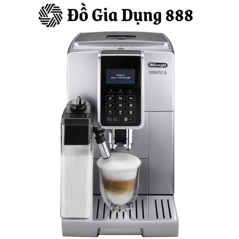 Máy pha cafe Delonghi ECAM350.55.SB - Sản xuất tại Rumani - Áp suất bơm : 15(bar) - Hàng chính hãng