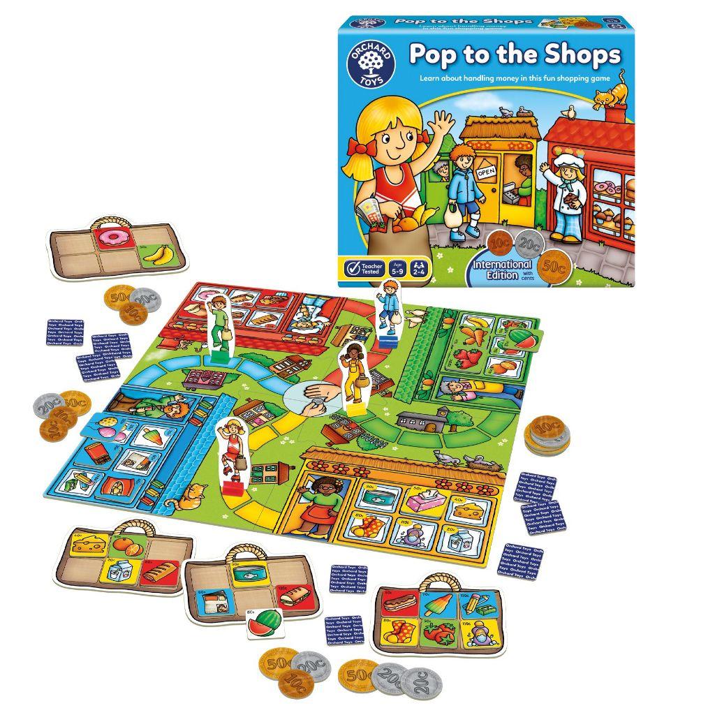Trò chơi trí tuệ Pop to the Shops - Orchard Toys giúp trẻ phát triển kỹ năng quản lý tài chính