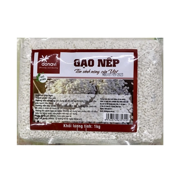 Gạo Nếp Donavi 1kg