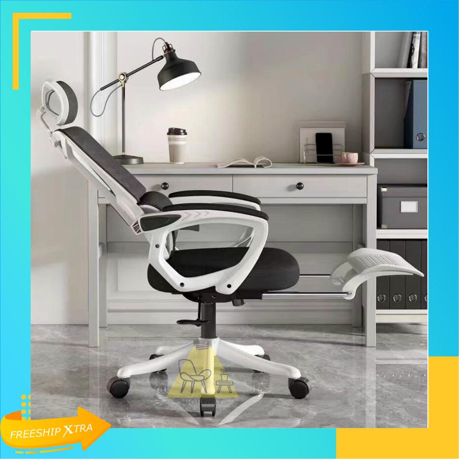 Ghế Xoay Văn Phòng Lưng Lưới Tản Nhiệt Cao Cấp TMS08 Có Ngả Lưng Gác Chân Nâng Hạ, Ghế Làm Việc Tại Nhà công thái học.