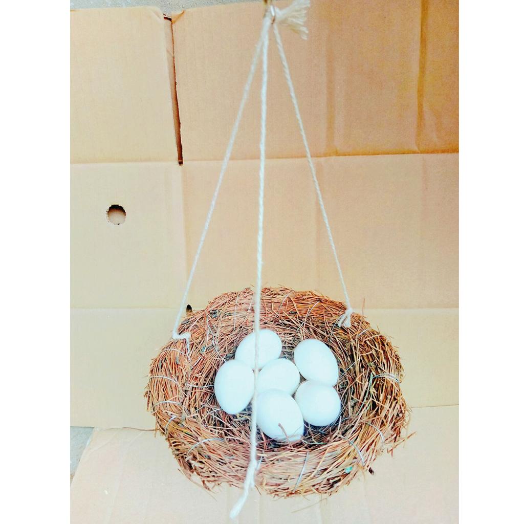 2pcs Parrot Swing Hanging Chew Toy Parakeet Budgie Cockatiel Nest Hammock