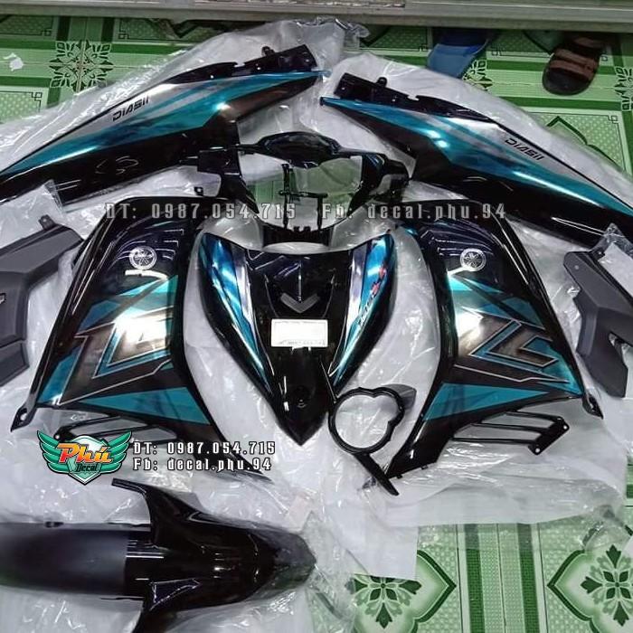 Tem rời Candy Exciter 135 LC đen xanh