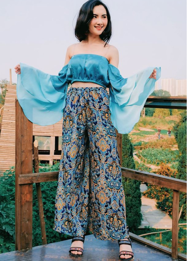Ombre swings - Áo tay tầng cúp ngực