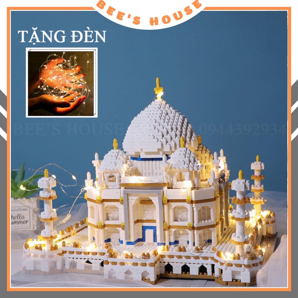 Đồ chơi lâu đài con gái công chúa kiến trúc mô hình đền tajmahal ấn độ xếp hình lắp ráp