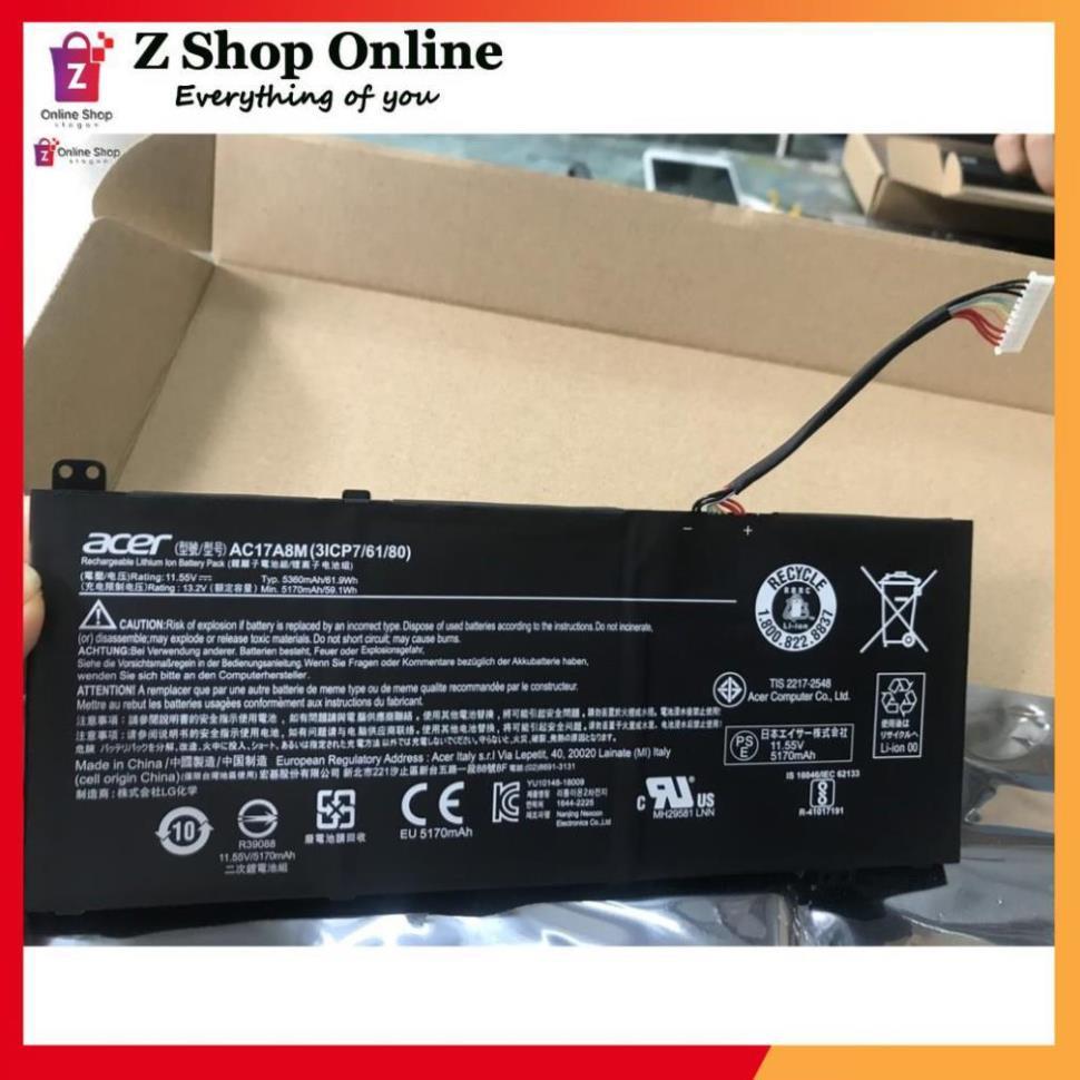 Pin Battery Dùng Cho Laptop Acer Spin 3 SF314 AC17A8M original