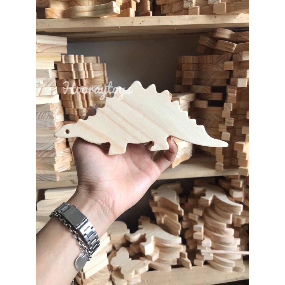 15 con thú gỗ mộc chưa tô màu - Decor nhà cửa