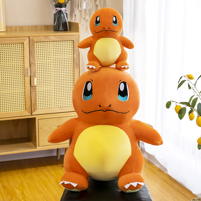 Gấu Bông Pokemon Khủng Long Lửa Charmander (23cm---&gt;90cm) Hàng Xịn Cao Cấp Loại 1, (Tặng Kèm 1 Ví Da 12 Ngăn Đựng Thẻ Atm, Cccd)