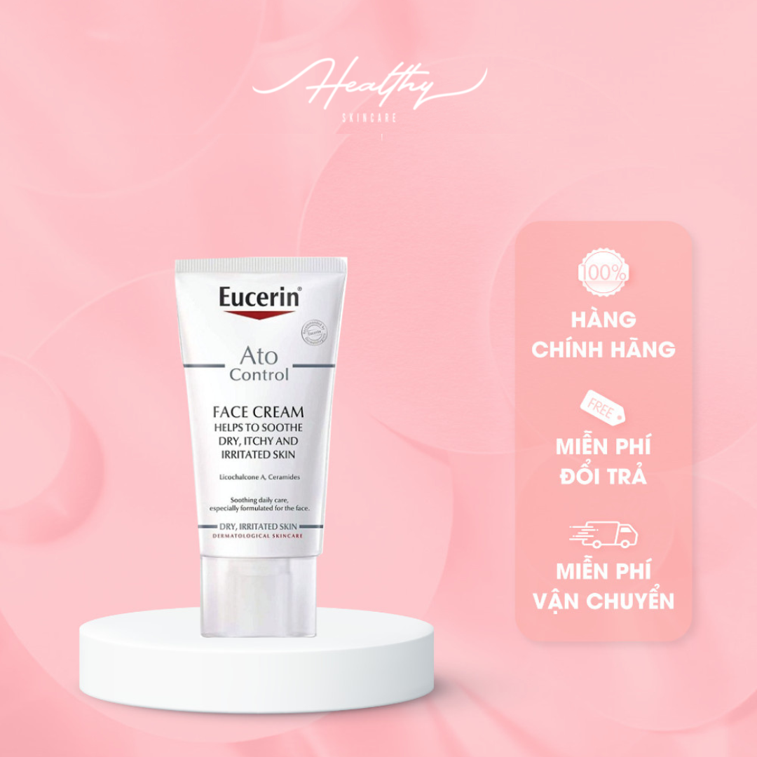 Kem dưỡng da mặt chàm khô Eucerin AtoControl Face Cream 