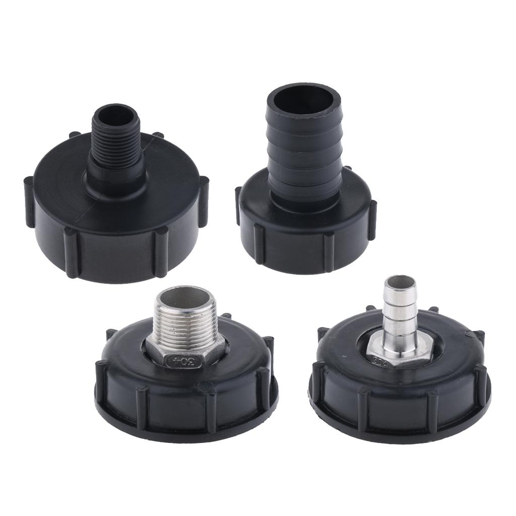 Heavy Duty, 1000L IBC Water Tank Garden Hose Valve Adapter Connector 2'' to 1/2''