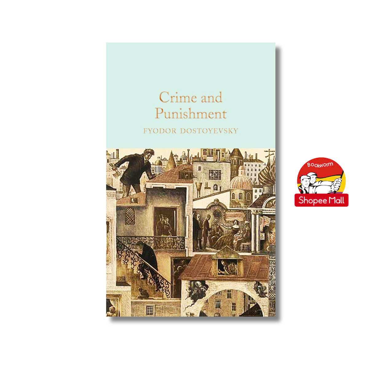 Sách - Crime and Punishment by Fyodor Dostoevsky: 96 - Nhập khẩu UK, bìa cứng, khổ pocket dát vàng