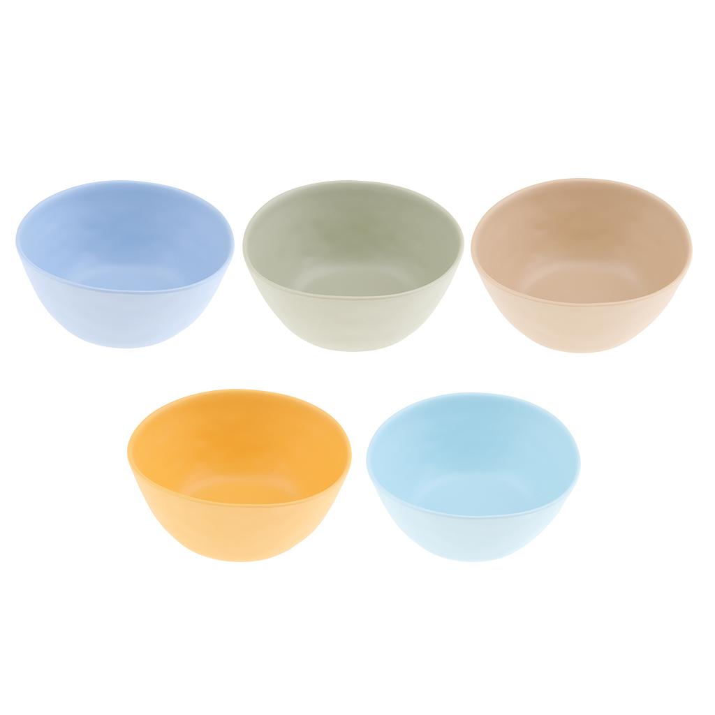 Multi Colors Plastic Serving Bowl Salad Snack Cereal Soup Fruit Nut Dessert Popcorn Candy Tableware Home Decor for Kitchen and Dining