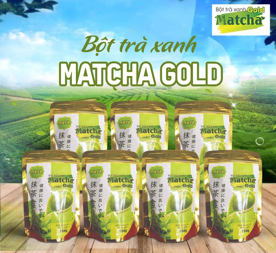 Bột trà xanh Matcha Gold - túi 100g