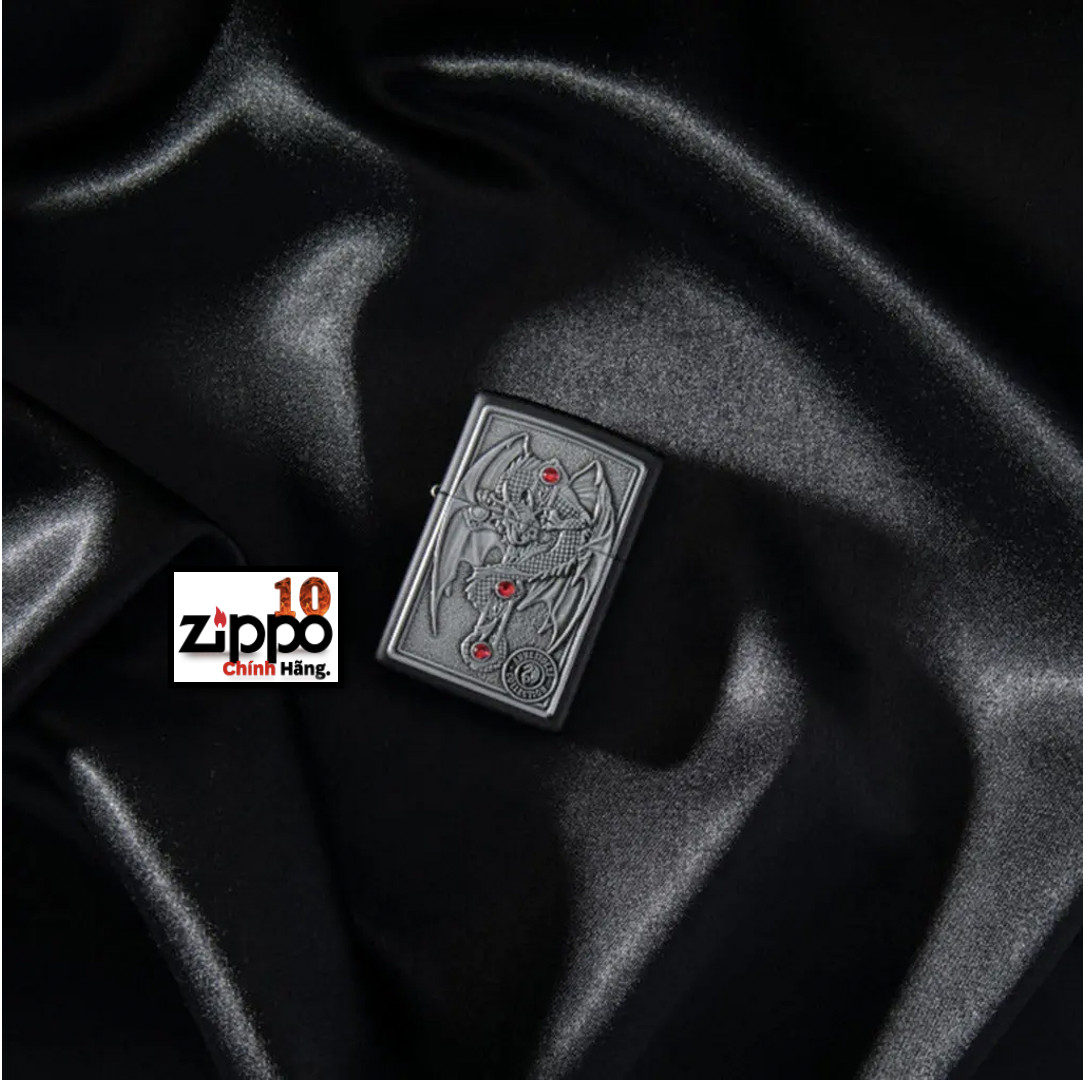 Bật lửa ZIPPO 49755 Anne Stokes Gothic Guardian Emblem - Chính hãng 100%