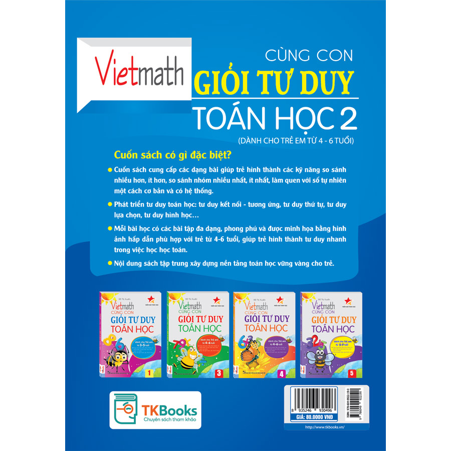 Vietmath - Cùng Con Giỏi Tư Duy Toán Học - Tập 2