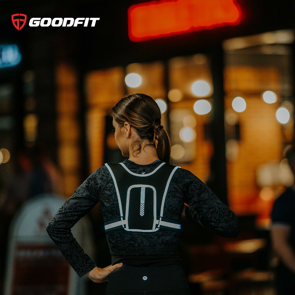 Đai vest nước chạy bộ mini, ngăn chứa điện thoại chống nước, phản quang, dây đeo tùy chỉnh, tối giản siêu gọn chính hãng GoodFit GF302RV