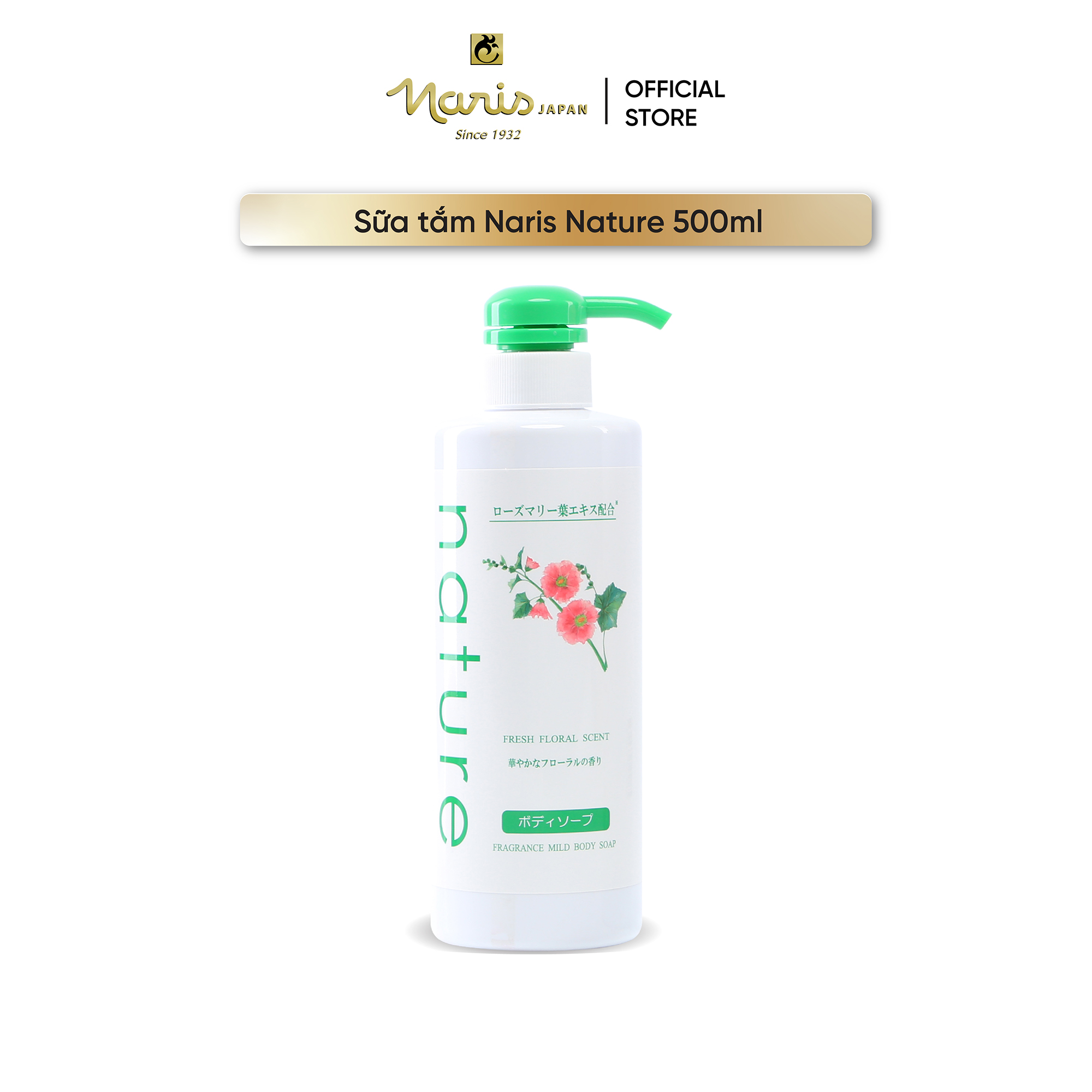 Sữa Tắm Dưỡng Ẩm, Sáng Da Naris Nature - 500ml