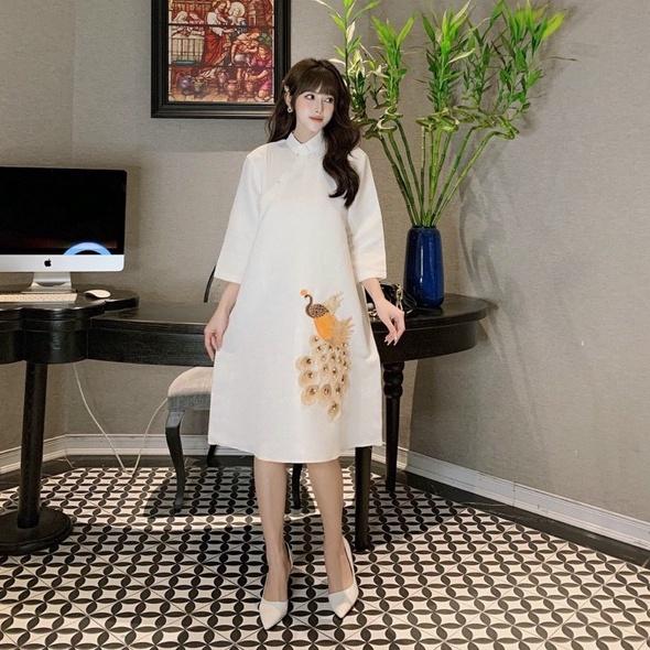 Thời trang bà bầu Chọn đồ sành điệu cho bà bầu chơi Tết