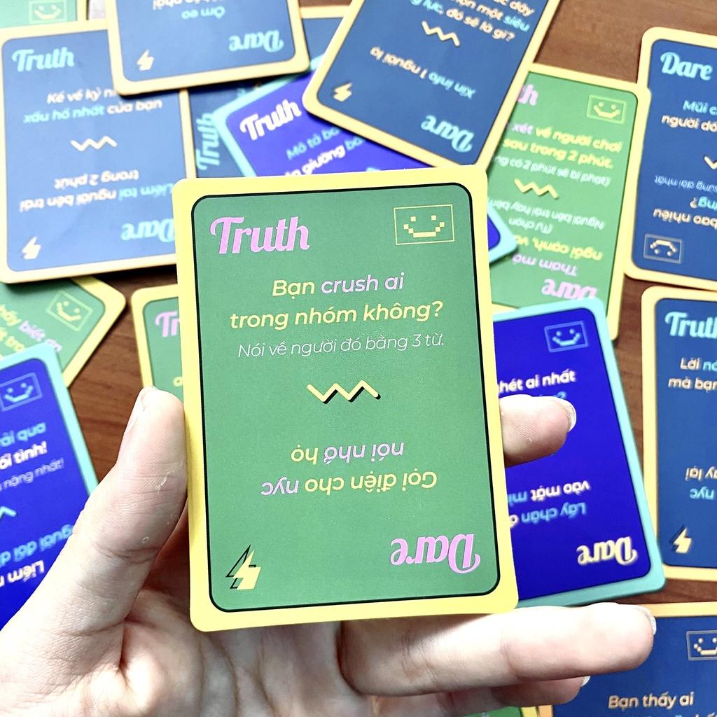 Bộ bài truth or dare thách hay thật drinking game cho bạn bè thú vị 52 lá