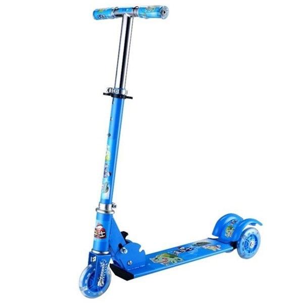 Xe trượt Scooter - xe trượt Có phanh hãm + 3 bánh phát sáng cho bé 3-8 tuổi - Xe trượt khung thép