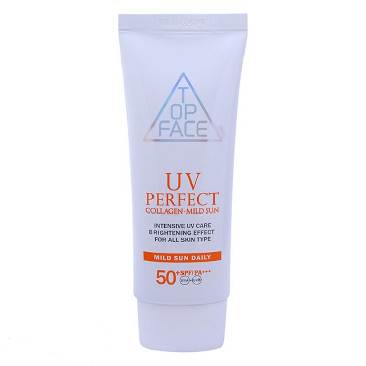 Kem chống nắng UV PERFECT Collagen Mild Sun ARRATOPFACE Hàn Quốc 70ml