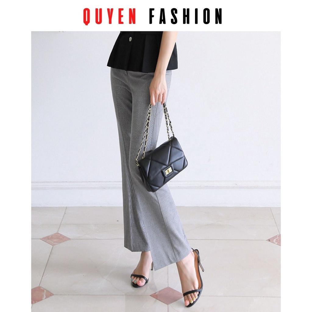 Quần Âu Công Sở Nữ Thời Trang Quyên Fashion, Dáng Đứng, Thanh Lịch, Trẻ Trung QQM128