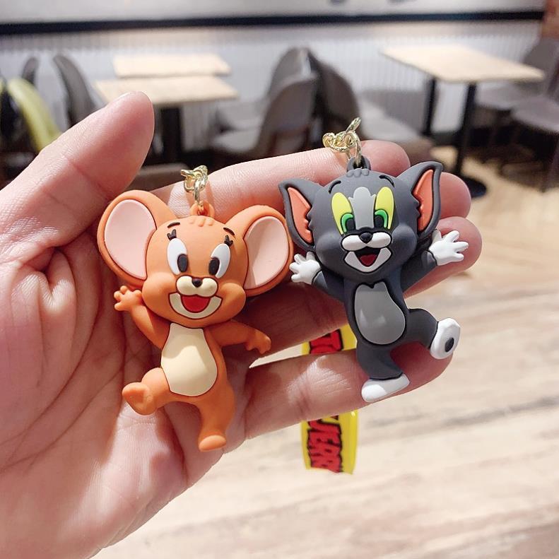 Móc Khóa Silicon Hình Tom Và Jerry Dễ Thương