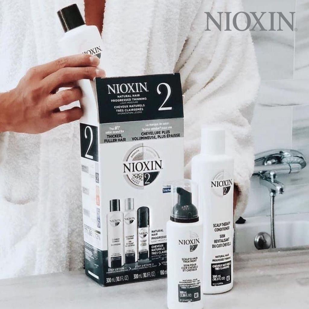 Bộ Chăm Sóc Tóc Nioxin 2 Dành Cho Tóc Tự Nhiên, Thưa Mỏng Và Rụng Nhiều Natural Hair With Progressed Thinning