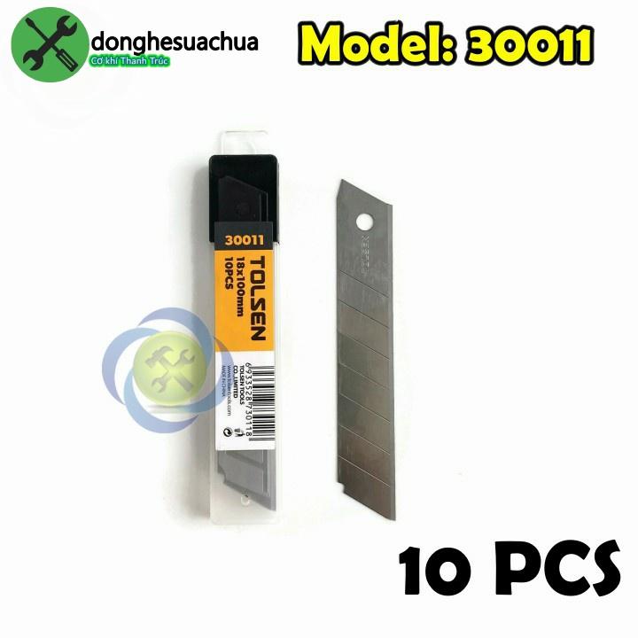 Lưỡi dao rọc giấy Tolsen 30011 kích thước 18mm x 100mm x 0.5mm