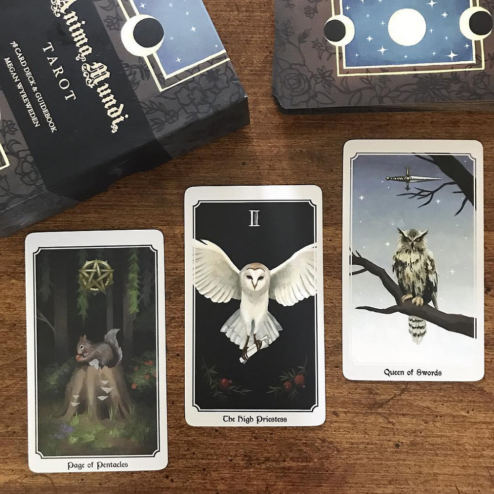 [Mạ Cạnh Size Gốc] Bài Tarot  Anima Mundi 78 Lá 7x12 Cm Hộp Cứng Cao Cấp Đá Thanh Tẩy