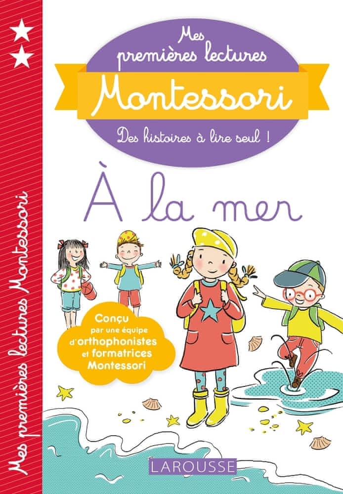 Sách tập đọc  tiếng Pháp - Mes Premieres Lectures Montessori niveau 2, À La Mer