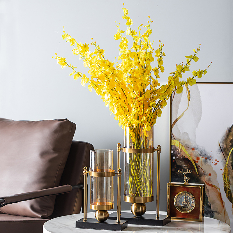 Bình Hoa Thủy Tinh Hợp Kim Sang Trọng Cao Cấp Kiểu Châu Âu DECOR LUXURY - Hàng Nhập Khẩu