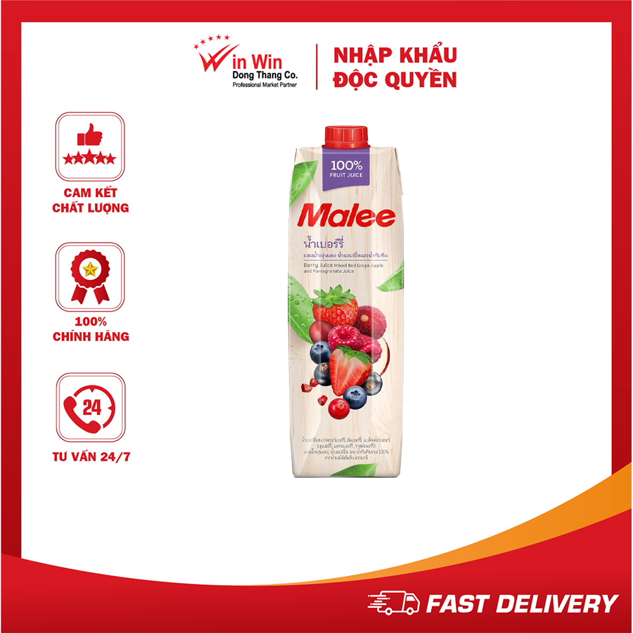 Nước Ép Berry Và Trái Cây Hỗn Hợp Malee 1L (Thái Lan)