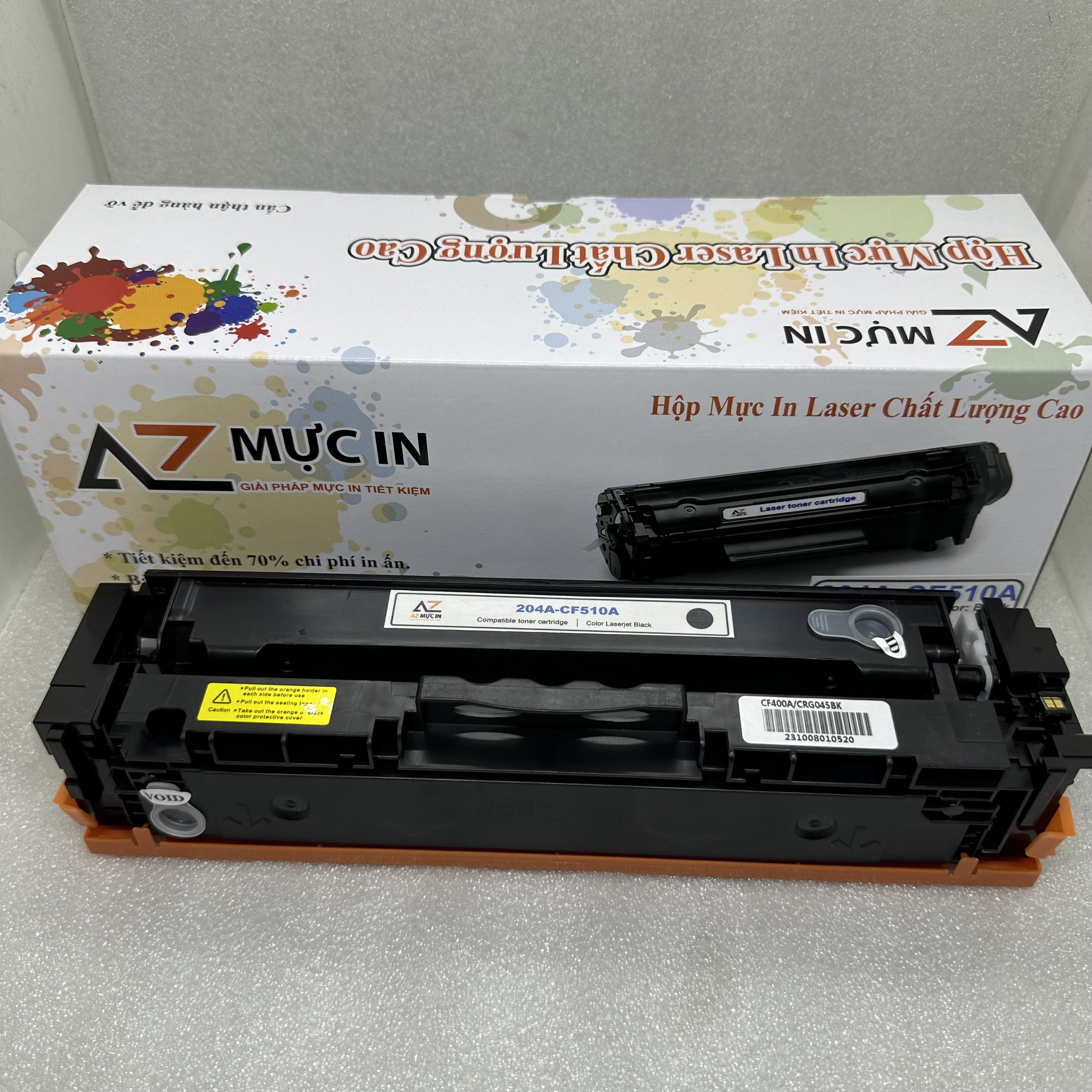 Hộp mực AZ 204A CF510A, CF511A, CF512A, CF513A dùng cho máy in laser màu HP M154a, M154nw, M180n, M180f - Hàng chính hãng