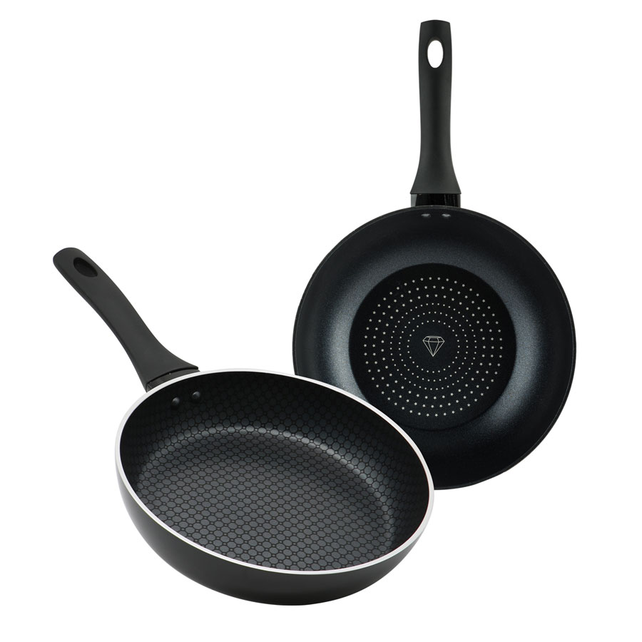 Cặp Chảo Chống Dính đa Lớp đáy Từ Nagakawa NAEC2626 - Chống Dính Gấp 5 Lần Chảo Thường - Dùng Trên Mọi Loại Bếp - Hàng Chính Hãng