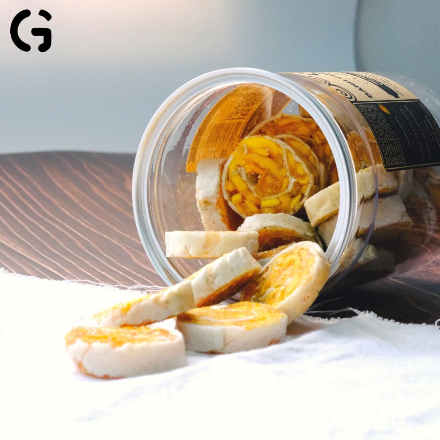 Bánh cuộn trái cây GUfoods - Chua ngọt tự nhiên, Giàu vitamin C, Ăn vặt healthy, Tốt cho sức khoẻ