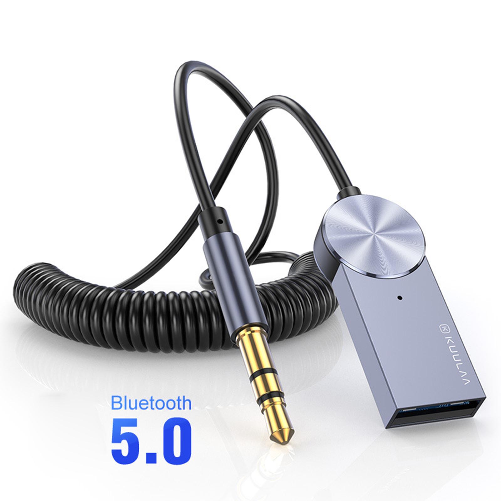 3.5mm Aux Bluetooth 5.0 Receiver Car Dongle Cable Adapter Transmitter