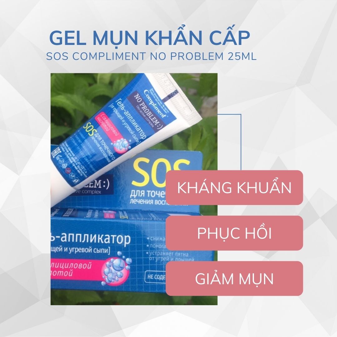 Gel Mụn Khẩn Cấp SOS Compliment No Problem 25ml