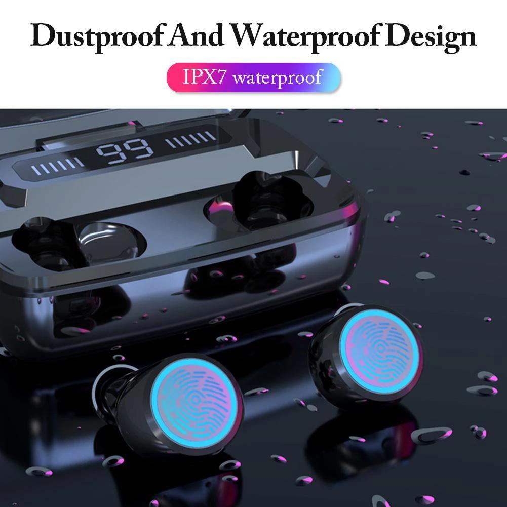 M11 Bluetooth 5.0 TWS Tai Nghe Không Dây Loại Bỏ Tiếng Ồn Tai Nghe Chống Nước Tai Nghe Nhét Tai Cảm Ứng Điều Khiển Tai Nghe Dành Cho Điện Thoại Thông Minh