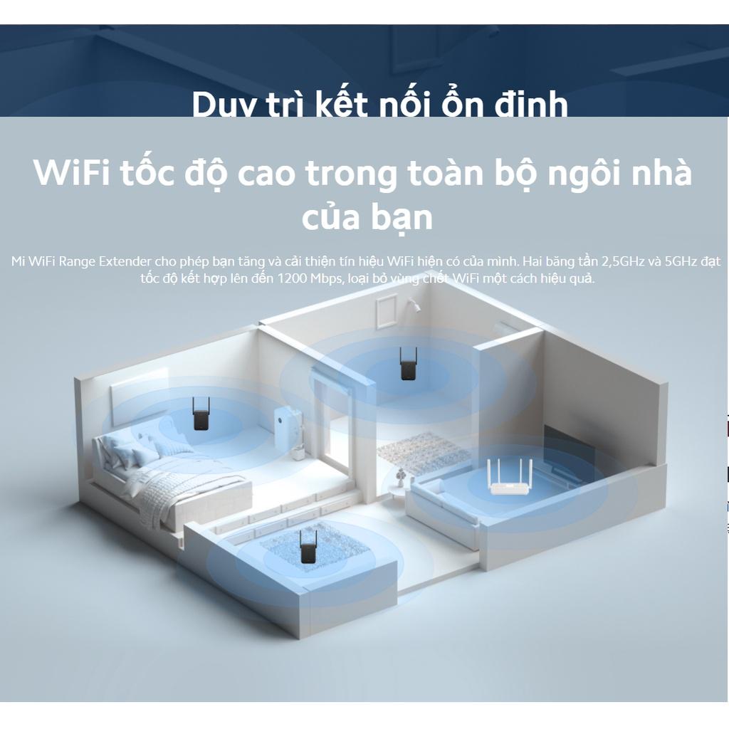 Kích sóng Wifi Xiaomi Mi WiFi Range Extender AC1200 EU, có cổng Lan DVB4270GL - Hàng chính hãng