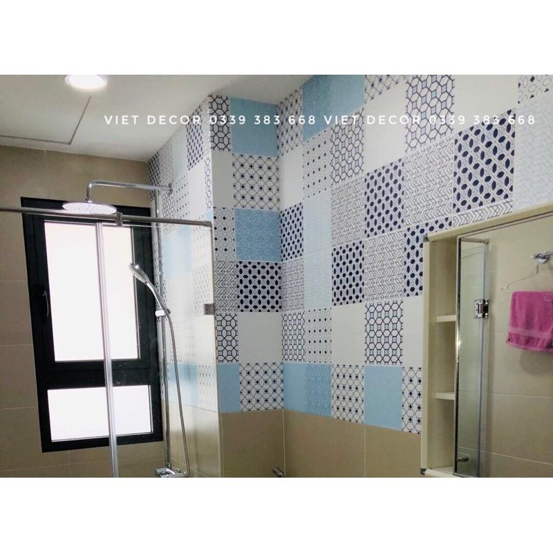 Decal Gạch Bông Set 30 ô 20x20cm - Decal dán tường Trang trí nhà cửa