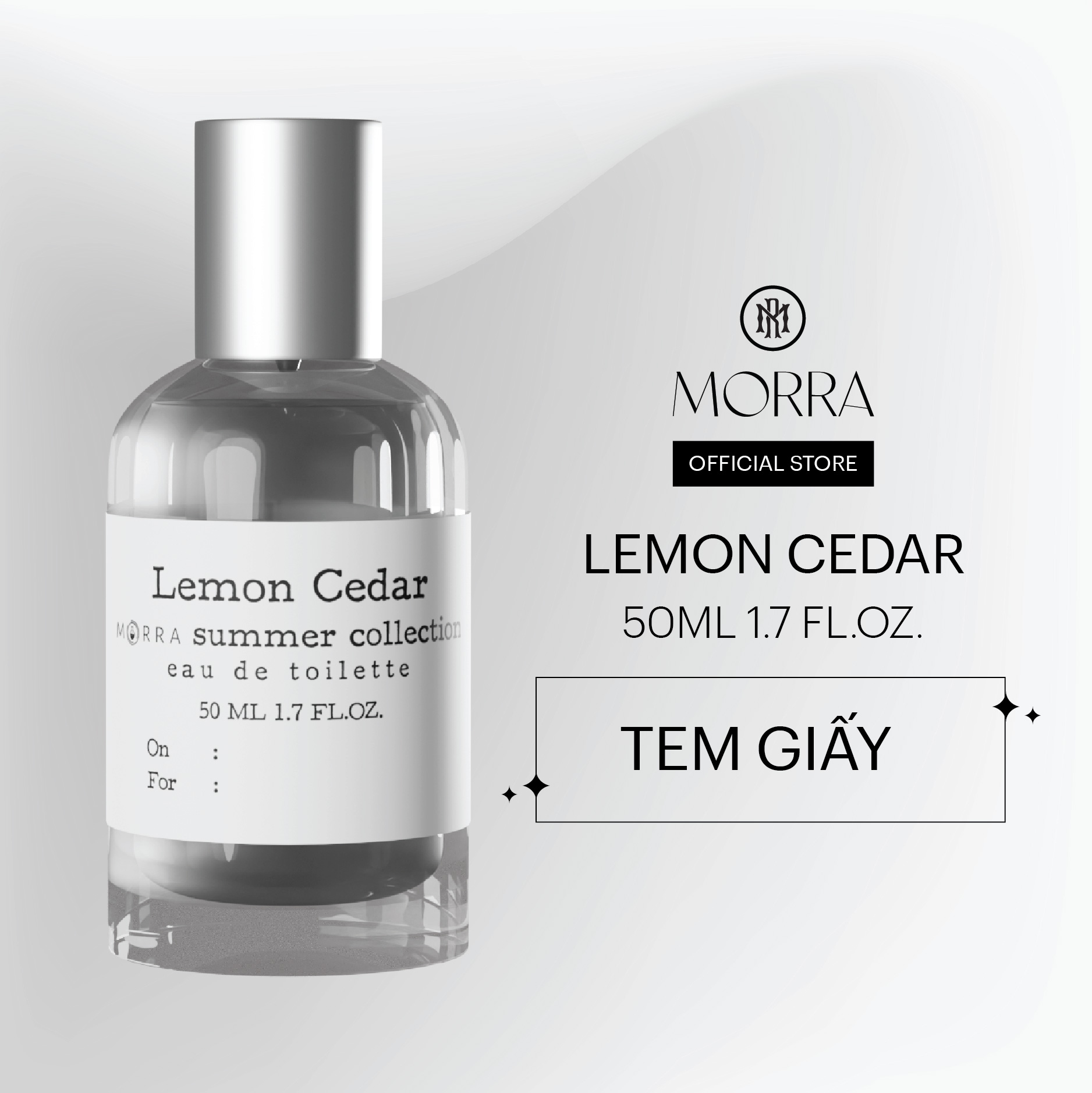 Nước Hoa Unisex Lemon Cedar 50ml Nguyên Liệu Nhập Pháp Hương Thơm Thanh Mát